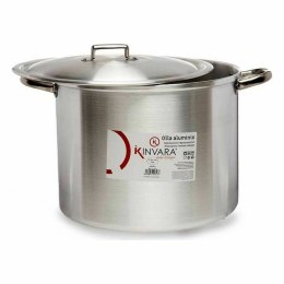 Garnek z Pokrywką Srebrzysty Aluminium 44 x 30 x 35 cm (2 Sztuk)