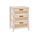 Komoda Gift Decor Rattan Naturalny 40 x 58 x 29 cm 3 szuflady