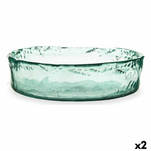 Dekoracja na Stół Przezroczysty 30 x 8 x 30 cm (2 Sztuk)