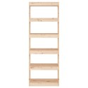 Regał na książki/przegroda, 60x30x167,5 cm, lite drewno sosnowe