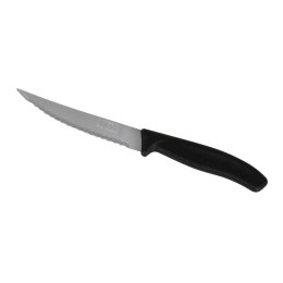 Zestaw Noży do Mięsa Quttin Czarny Srebrzysty 11 cm 6 Części (12 Sztuk)