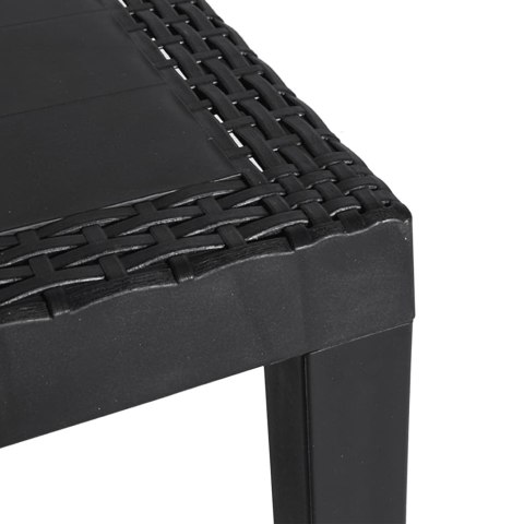 Stolik ogrodowy, antracytowy, 59x47x40 cm, PP