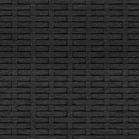 3-osobowa sofa ogrodowa z poduszkami, czarna, polirattan