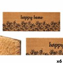 Wycieraczka Gift Decor Happy home Naturalny PVC Włókno Kokosowe 120 x 1 x 40 cm 40 x 10 x 120 cm (6 Sztuk)