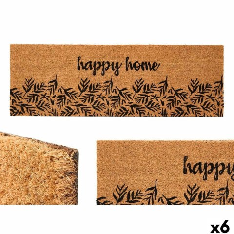 Wycieraczka Gift Decor Happy home Naturalny PVC Włókno Kokosowe 120 x 1 x 40 cm 40 x 10 x 120 cm (6 Sztuk)