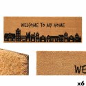 Wycieraczka Gift Decor My home Naturalny PVC Włókno Kokosowe 120 x 1 x 40 cm 40 x 10 x 120 cm (6 Sztuk)