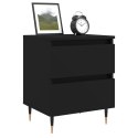 Szafki nocne, 2 szt., czarne, 40x35x50 cm