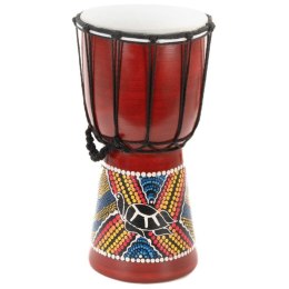 Dziecięcy bęben Djembe, żółw, ręcznie robiony, 30 cm.