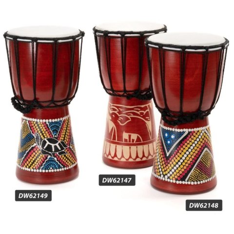 Dziecięcy bęben Djembe, żółw, ręcznie robiony, 30 cm.