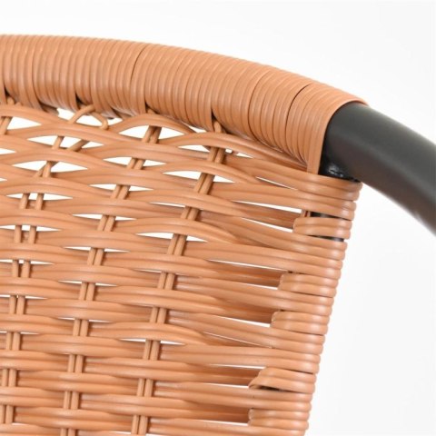 Krzesło ogrodowe bistro, sztaplowane, szary/naturalny