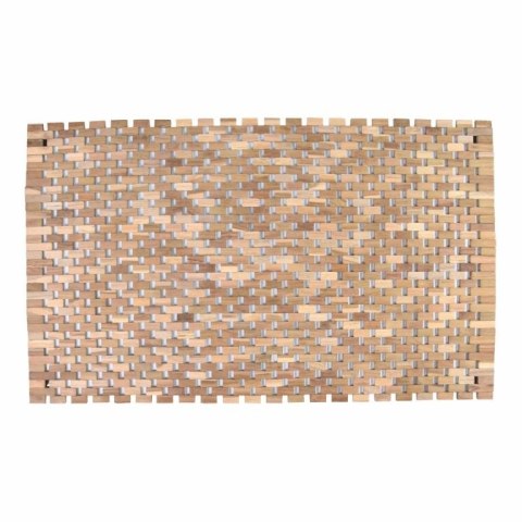 Mata antypoślizgowa, drewno tekowe, naturalna, 80,5 x 48 cm Mata antypoślizgowa, drewno tekowe, naturalna, 80,5 x 48 cm