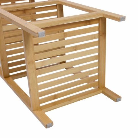 Regał bambusowy, 5 półek, kwadratowy 33 x 33 x 146 cm.