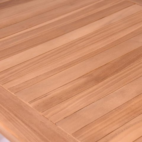 Stół jadalniany DIVERO, obrobione drewno teakowe, 120 x 70cm