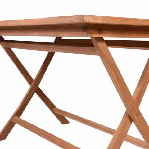 Stół jadalniany DIVERO, obrobione drewno teakowe, 120 x 70cm