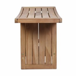 Stołek DIVERO, drewno tekowe, 60 x 35 x 45 cm