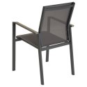 Zestaw krzeseł ogrodowych, szary, 2szt