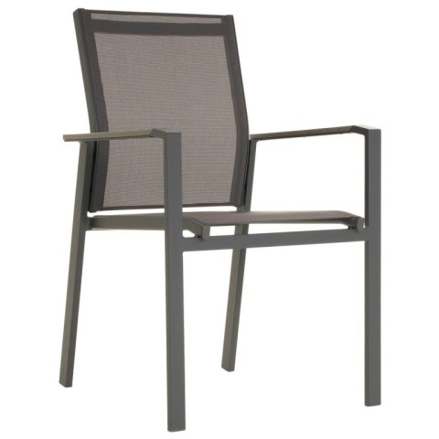 Zestaw krzeseł ogrodowych, szary 4 szt