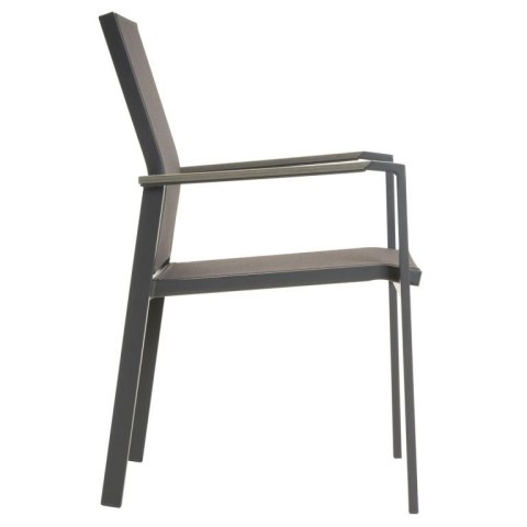 Zestaw krzeseł ogrodowych, szary 4 szt