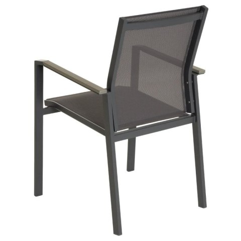 Zestaw krzeseł ogrodowych, szary 4 szt