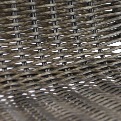 Zestaw krzeseł ogrodowych, ciemnoszarych, 2 szt