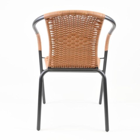 Zestaw krzeseł ogrodowych, szary/naturalny, 2szt