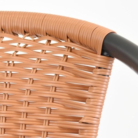 Zestaw krzeseł ogrodowych, szary/naturalny, 2szt