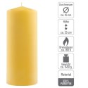 Zestaw świec filarowych, 25 cm, Ø 10 cm, żółte, 2 szt.