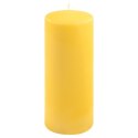 Zestaw świec filarowych, 25 cm, Ø 10 cm, żółte, 4 szt.