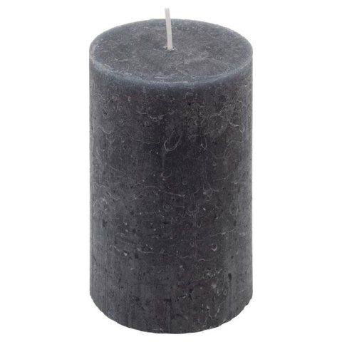 Zestaw świec rustykalnych, 11,5 cm, Ø 6,8 cm, antracyt, 6szt