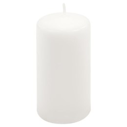 Zestaw świec słupkowych, 11,5 cm, Ø 6 cm, biały, 12 sztuk.