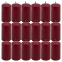 Zestaw świec słupkowych, 11,5 cm, Ø 6 cm, bordowe 18szt