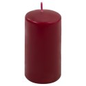 Zestaw świec słupkowych, 11,5 cm, Ø 6 cm, bordowe 18szt