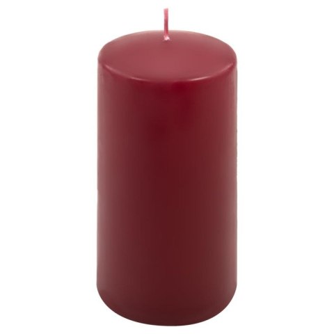 Zestaw świec słupkowych, 15 cm, Ø 7,5 cm, bordowy, 4 sztuki.