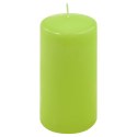 Zestaw świec słupkowych, 15 cm, Ø 7,5 cm, jasnozielony, 4szt