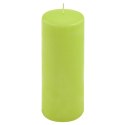 Zestaw świec słupkowych, 20 cm, Ø 7,5 cm, jasna zieleń, 4szt