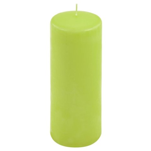 Zestaw świec słupkowych, 20 cm, Ø 7,5 cm, jasna zieleń, 4szt