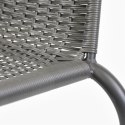 Krzesło bistro ogrodowe, składane, szare