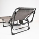 Składany leżak, szary, wymiary: 189,5 x 58,5 x 33,5 cm