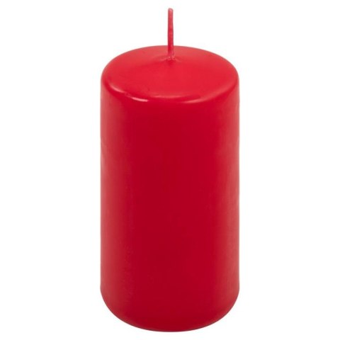 Zestaw świec filarowych, 10 cm, Ø 5 cm, czerwone, 8 szt.