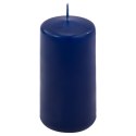 Zestaw świec filarowych, 10 cm, Ø 5 cm, niebieskie, 8 szt.