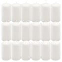 Zestaw świec filarowych, 11,5 cm, Ø 6 cm, białe, 18 szt.