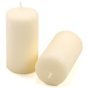Zestaw świec filarowych, 11,5 cm, Ø 6 cm, kremowe, 12 szt.
