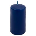Zestaw świec filarowych, 11,5 cm, Ø 6 cm, niebieskie, 12 szt
