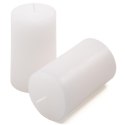 Zestaw świec rustykalnych, 11,5 cm, Ø 6,8 cm, biały, 12 szt.