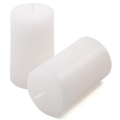 Zestaw świec rustykalnych, 11,5 cm, Ø 6,8 cm, biały, 6 szt.