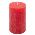 Zestaw świec rustykalnych, 11,5 cm, Ø 6,8 cm, czerwony, 6 sz