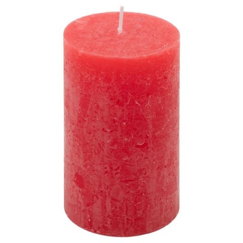 Zestaw świec rustykalnych, 11,5 cm, Ø 6,8 cm, czerwony, 6 sz