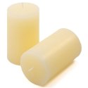 Zestaw świec rustykalnych, 11,5 cm, Ø 6,8 cm, kremowy, 6 szt