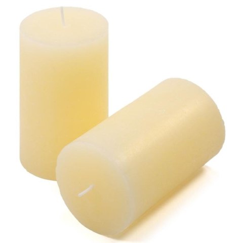 Zestaw świec rustykalnych, 11,5 cm, Ø 6,8 cm, kremowy, 6 szt