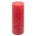 Zestaw świec rustykalnych, 20 cm, Ø 7,5 cm, czerwony, 2 szt.